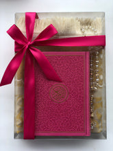 Load image into Gallery viewer, Hot Pink Quran Gift Set - My Islamic Gift House rainbow leather Quran 
