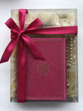 Load image into Gallery viewer, English translated Quran with gold border gift set