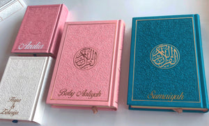 Add Personalised Name - My Islamic Gift House rainbow leather Quran 